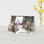 ウオータカラー誕生日カウインバーン カード (黄色い花)