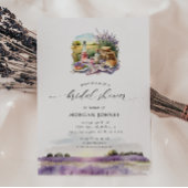 ウオータスカニーラベンダーブライダルシャワー招待状 招待状