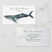 ウオーターカラウンバッククジラ海ビーチ 名刺 (正面/裏面)