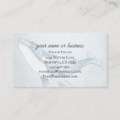 ウオーターカラウンバッククジラ海ビーチ 名刺 (裏面)