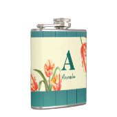 ウオーターカラーイエローオウムチューリップイラストレーション フラスク (右)