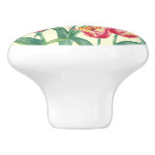 ウオーターカラーイエローオウムフローライラストレーション セラミックノブ (側面)