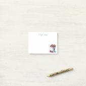 ウオーターカラーイチゴカスタム ポストイット (デスク上)