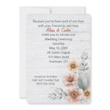 ウオーターカラーウェディングフラワーオンウッド