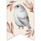 ウオーターカラーウッドランドアニマルズ誕生日 バンティングフラッグ (第1の旗)