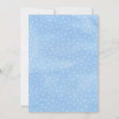 ウオーターカラーウッドランドキツネボーイベビーシャワー招待状 招待状 (裏面)