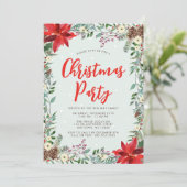 ウオーターカラーウッドランドグリーンリークリスマスパーティー 招待状 (スタンド正面)