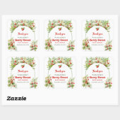 ウオーターカラーウッドランドストロベリーベリースウィート スクエアシール (シート)