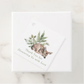 ウオーターカラーウッドランドディアベビーシャワー フェイバータグ (インサイチュ)