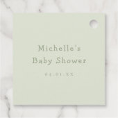 ウオーターカラーウッドランドディアベビーシャワー フェイバータグ (裏面)