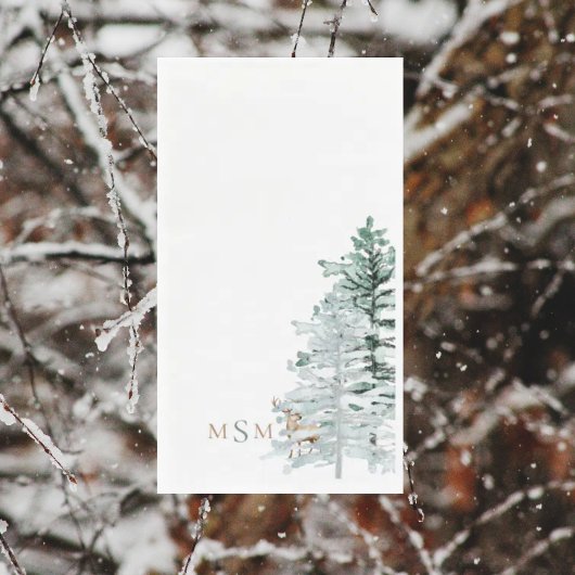 ウオーターカラーウッドランドディアモノグラム