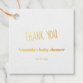 ウオーターカラーウッドランドハリネズミきのこ赤ちゃんシャワー フェイバータグ (正面)