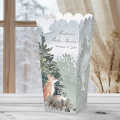 ウオーターカラーウッドランドフォレストキツネベビーシャワー フェイバーボックス