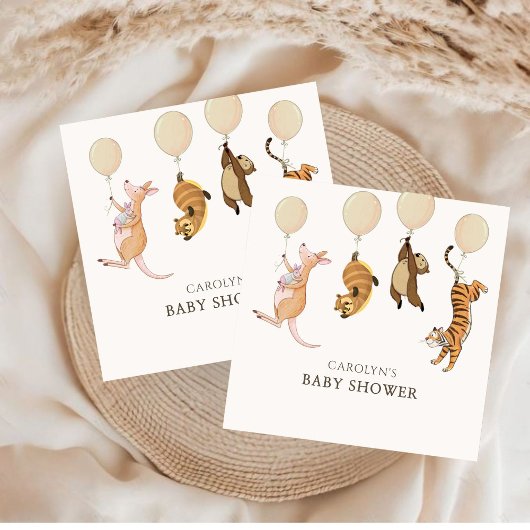 ウオーターカラーウッドランドフォレストベビーシャワー