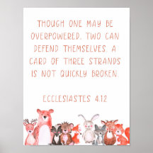 ウオーターカラーウッドランドベビーアニマル子供部屋アート