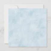 ウオーターカラーウッドランドベビーシャワー招待状 招待状 (裏面)