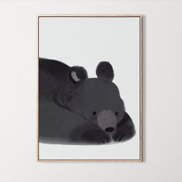 ウオーターカラーウッドランドリトルベア子供部屋ルームデコール ポスター