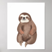 ウオーターカラーウッドランド動物子供部屋ルームデコール ポスター (正面)