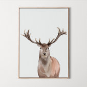 ウオーターカラーウッドランド動物少年の女の子ルームデコール ポスター