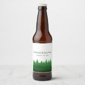 ウオーターカラーウッドランド結婚パインズ ビールラベル (正面)