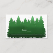 ウオーターカラーウッドランド結婚パインズ プレイスカード (正面)