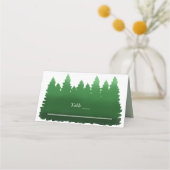 ウオーターカラーウッドランド結婚パインズ プレイスカード (正面)