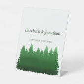 ウオーターカラーウッドランド結婚パインズ 台座サイン (正面)