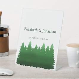 ウオーターカラーウッドランド結婚パインズ 台座サイン