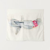 ウオーターカラーオペラコッカトゥー タペストリー (正面(横))