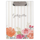 ウオーターカラーオレンジピオンリーピンスリカスタムペス クリップボード (正面)