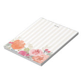 ウオーターカラーオレンジピオンリーピンスリパーソナライズされたペス ノートパッド (回転)