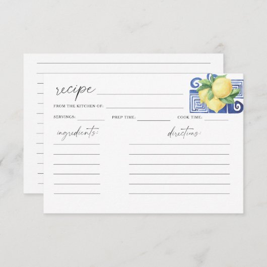 ウオーターカラーグリークレモンシトラスブライダルシャワー (正面/裏面)