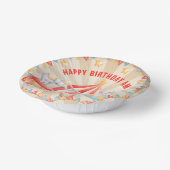 ウオーターカラーサーカスアニマルズ誕生日 ペーパーボウル (傾斜あり)