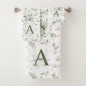 ウオーターカラースノーベリーホワイトシダーブランチクリスマス バスタオルセット (インサイチュ)