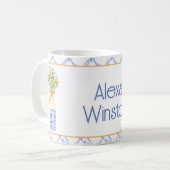 ウオーターカラーチノワセリーオレンジツリートピアリー コーヒーマグカップ (正面左)