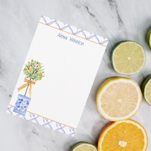 ウオーターカラーチノワセリーオレンジツリートピアリー サンキューカード