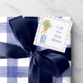 ウオーターカラーチノワセリーオレンジツリートピアリー ノートカード