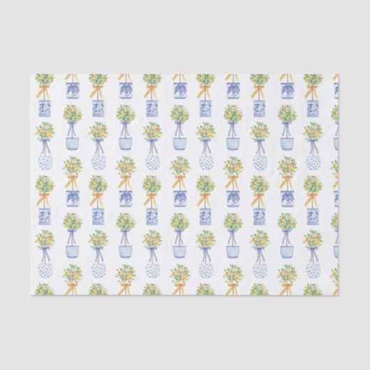 ウオーターカラーチノワセリーオレンジツリートピアリー 薄葉紙 (正面)