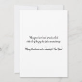 ウオーターカラートナカイベビークリスマスカード カード (裏面)