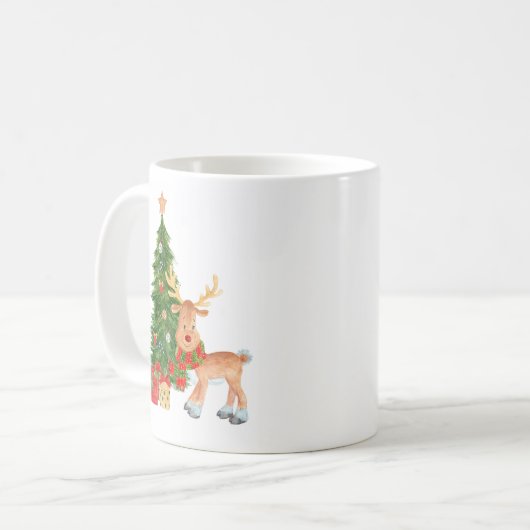 ウオーターカラートナカイベビーマグ コーヒーマグカップ (正面左)