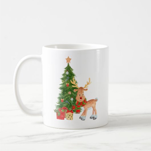 ウオーターカラートナカイベビーマグ コーヒーマグカップ (左)