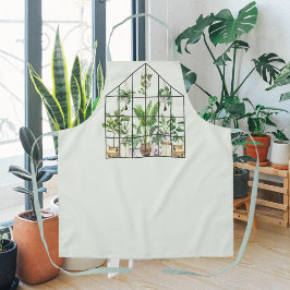 ウオーターカラートロピカルハウスプラントガーデニング エプロン