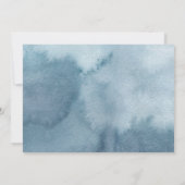 ウオーターカラードルフィン&ホワイトフローラバースデーパーティー 招待状 (裏面)