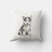 ウオーターカラーハスキードッグ クッション (裏面)