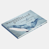 ウオーターカラーハンプバックホエー航海のルビーチ結婚式 ゲストブック (コーナー)