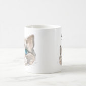 ウオーターカラーバリ猫 コーヒーマグカップ (中央)