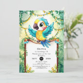 ウオーターカラーパロカラフルット誕生日 招待状 (スタンド正面)