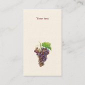 ウオーターカラービンヤード用カード 名刺 (裏面)