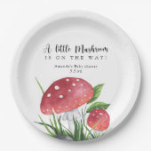 ウオーターカラーフライアカリンが行く途中だ！ベイビーシャワー ペーパープレート (正面)