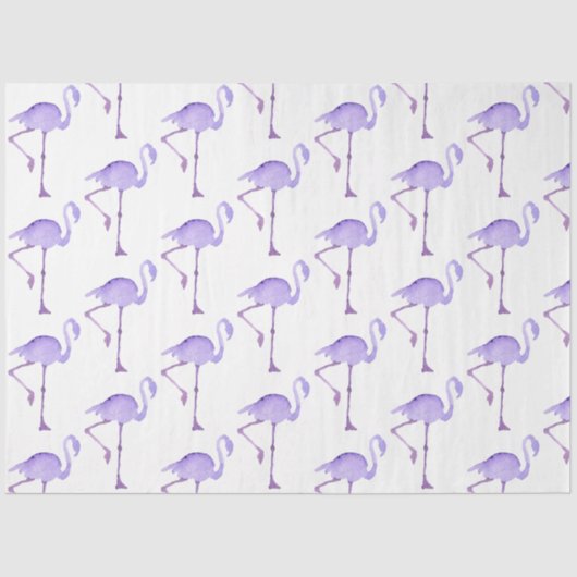 ウオーターカラーフラミンゴシリーズデザイン11 薄葉紙 (正面)